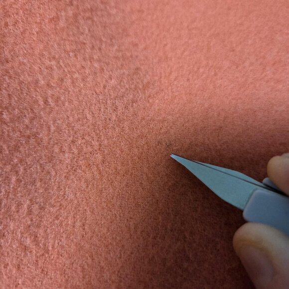 Linda Allard Ellen Tracy Coat Womens 10 Petite Orange 100% Wool Belted Korea - Picture 16 of 16